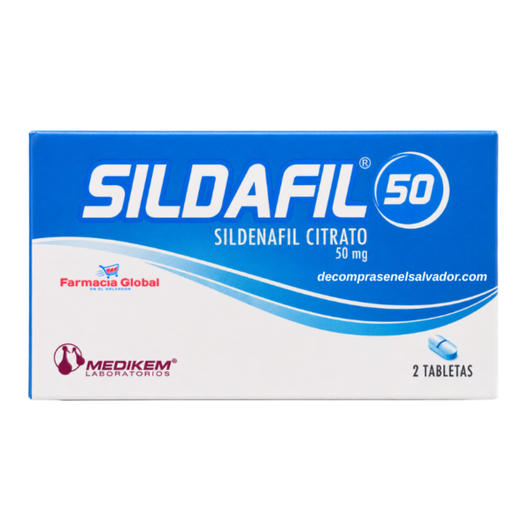 SILDAFIL 50mg - Potenciador Sexual (2 Tabletas)
