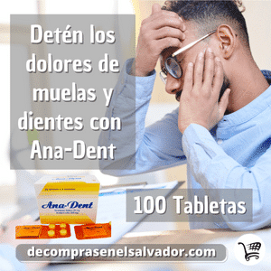 ANA-DENT 100 Tabletas - Alivio para el Dolor Dental