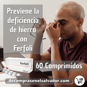 Ferfoli X 60 Comprimidos - Complemento de Hierro y Ácido Fólico