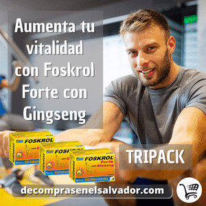 FOSKROL Forte con Ginseng - Tripack de 30 Cápsulas