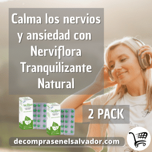 Nerviflora Tranquilizante Natural 30 Tabletas - Paquete de 2