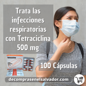 Tetraciclina Saimed 500 mg - 100 Cápsulas
